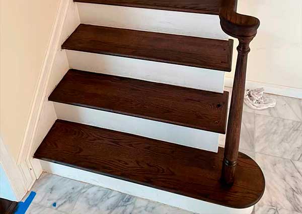 Stairs Jacobean Stain and Bona Domo Finish