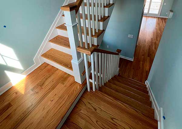 Natural Color no stain and Fabulon oil base finish stairs