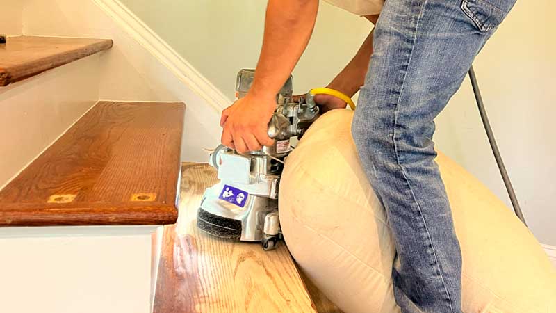 Stair Hardwood Refinishing